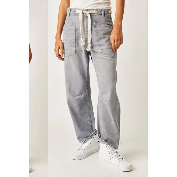 Free People Women's Moxie Low Slung Pull On Jeans Size 31 NWT Little Darlin - Picture 1 of 8